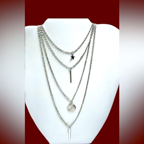 4-Strand BoHo Layered Necklace l Cleavage Piece l New - Picture 6 of 6